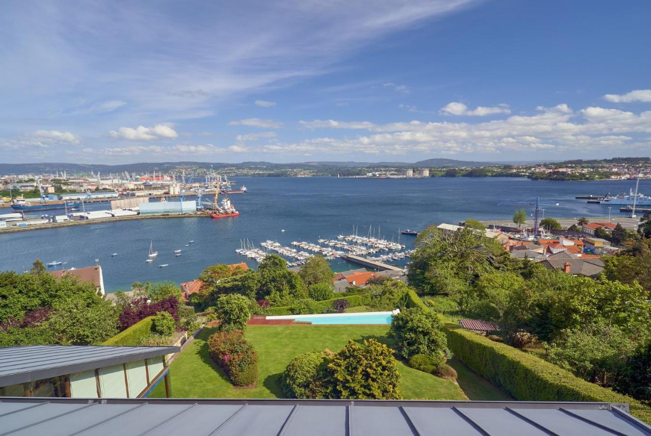 Apartamento Con Piscina Y Excelentes Vistas Ferrol Bagian luar foto